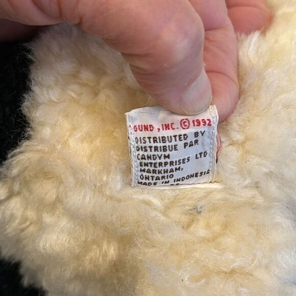 Vintage 1992 GUND Woolie Lamb w/ Ringing Bell Plush Sheep Toy Stuffed Animal 12” - Picture 11 of 11